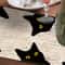 Whimsical Black Cat Linen Table Runner For Holiday Everyday Dining Decor 3