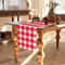 Premium Red White Buffalo Plaid Table Runner Classic Linen Table Accent For Cozy Dining 1