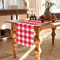 Premium Red White Buffalo Plaid Table Runner Classic Linen Table Accent For Cozy Dining 1