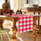 Premium Red White Buffalo Plaid Table Runner Classic Linen Table Accent For Cozy Dining 2