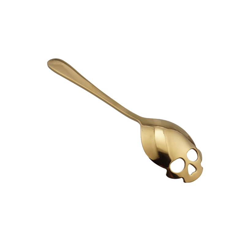 Skull Coffee Spoon Stainless Steel Gothic Dessert Tea Sugar Scoop 4