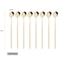 Premium Long Handle Ice Spoon & Coffee Tea Stir Spoon Set Stainless Steel Cutlery Set for Kitchen & Drinks