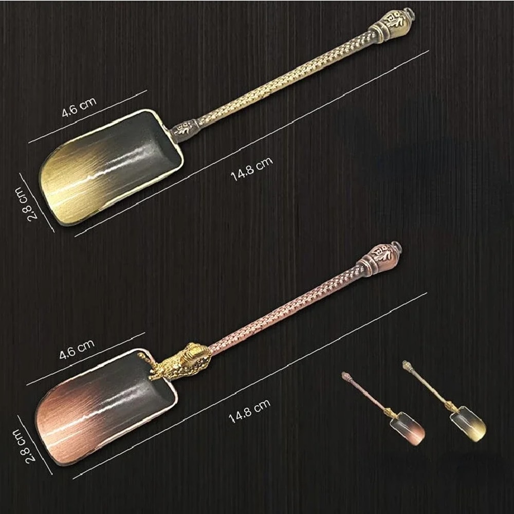 Vintage Copper Tea Spoon Shovel For Loose Leaf Tea Coffee Sugar And Salt 0