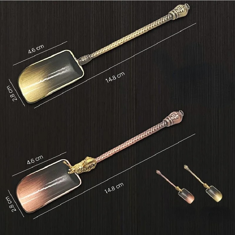 Vintage Copper Tea Spoon Shovel For Loose Leaf Tea Coffee Sugar And Salt 0