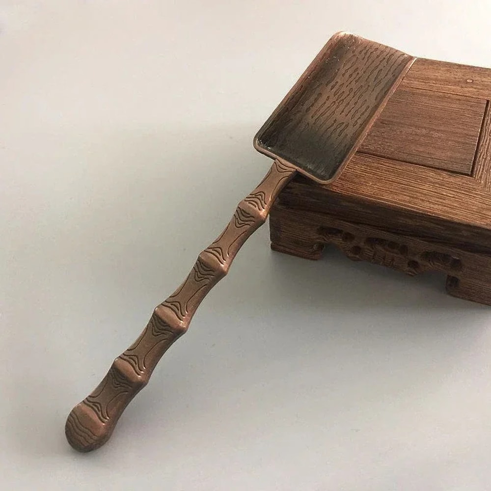 Vintage Copper Tea Spoon Shovel For Loose Leaf Tea Coffee Sugar And Salt 1