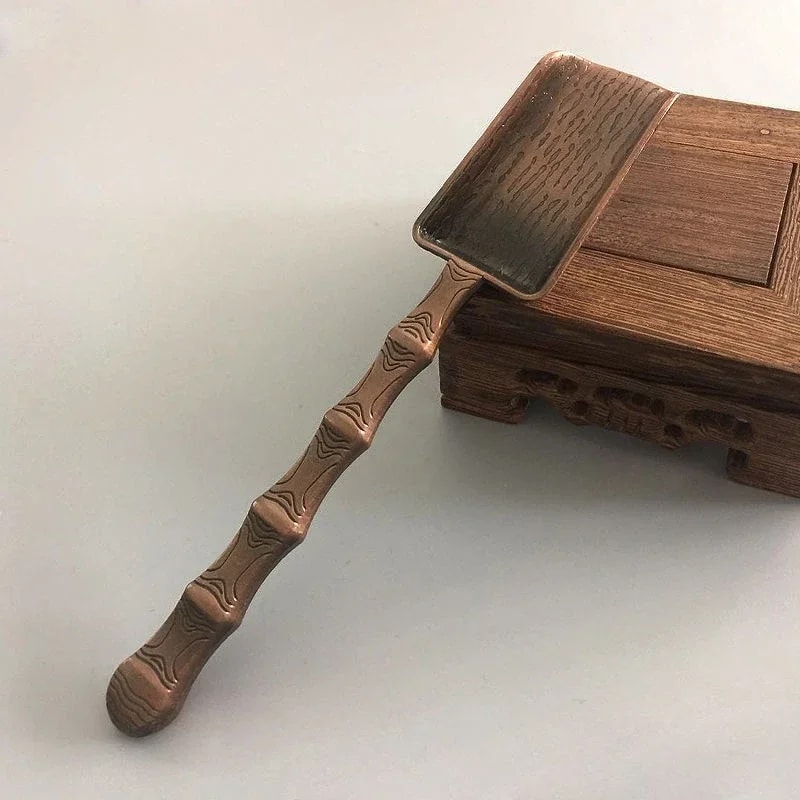 Vintage Copper Tea Spoon Shovel For Loose Leaf Tea Coffee Sugar And Salt 1
