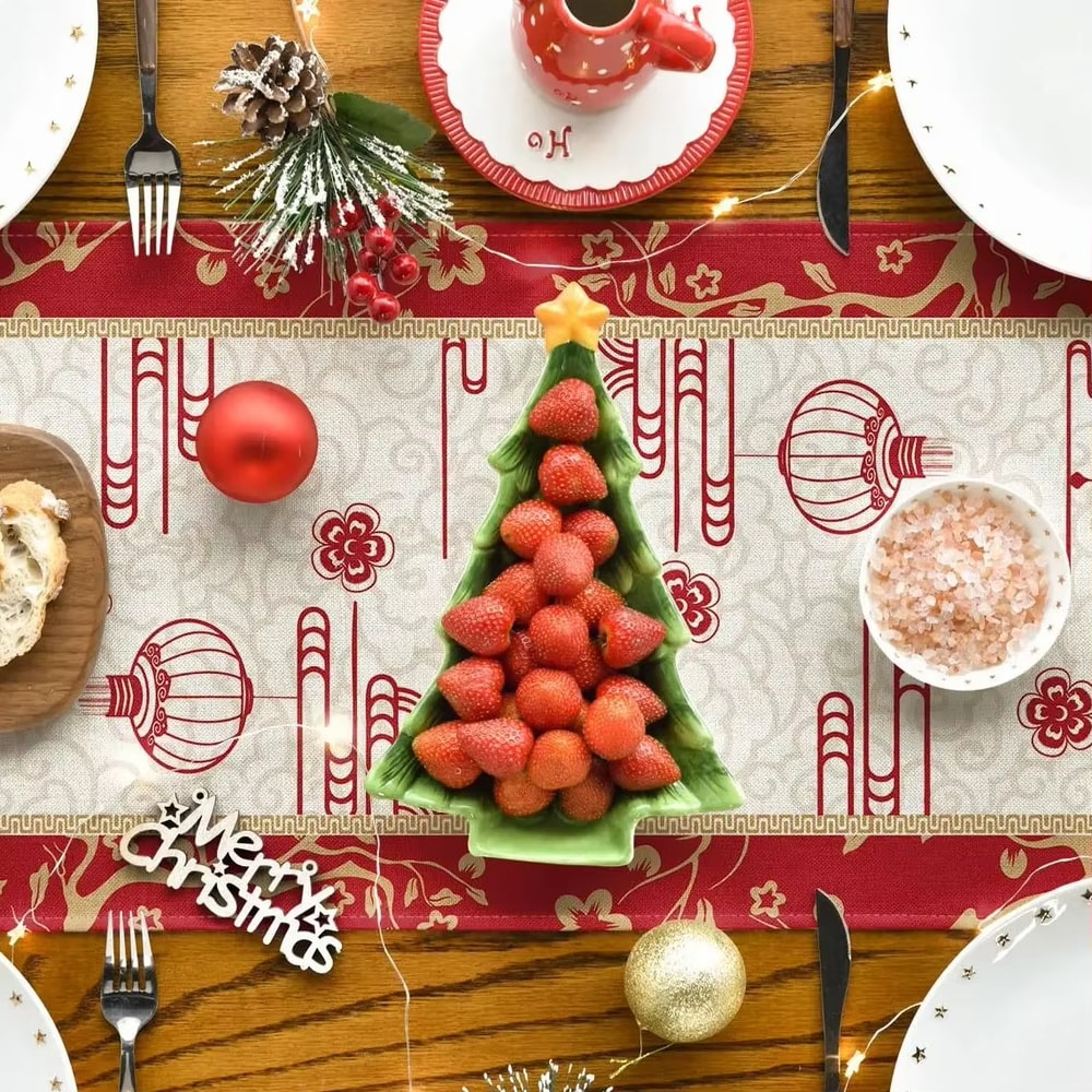 Red Dragon Chinese Table Runner For Festive Dining And Traditional Home Decor 3