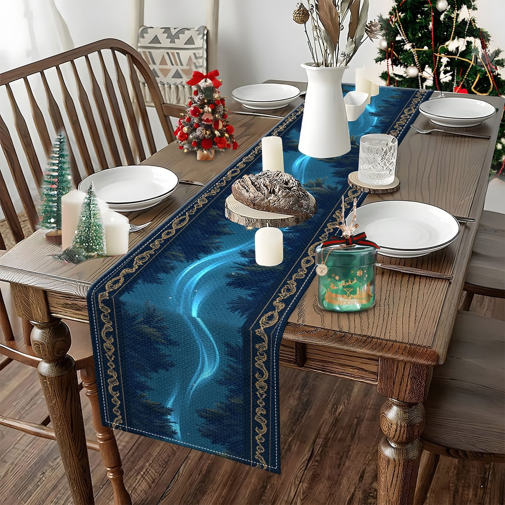 Starry Forest Table Runner For Fantasy Party Decor And AuroraInspired Home Styling 2