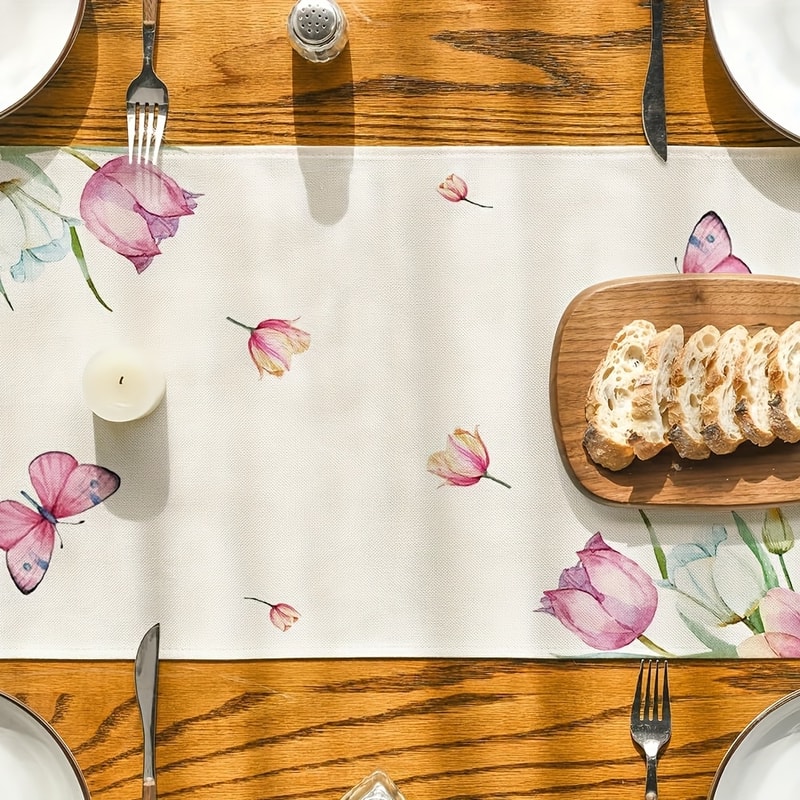 Best Mom Ever Floral Table Runner For Mothers Day Decor 1