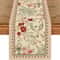 Elegant Floral Bird Print Table Runner Classic Nature Inspired Dining Table Decor 0
