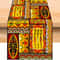 African Tribal Table Runner Vibrant Polyester Dining Decor 0
