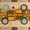 African Tribal Table Runner Vibrant Polyester Dining Decor 3