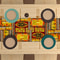 African Tribal Table Runner Vibrant Polyester Dining Decor 3