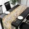 White Gray Gold Marble Table Runner For Elegant Dining And Coffee Table Decor 5