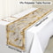 White Gray Gold Marble Table Runner For Elegant Dining And Coffee Table Decor 1