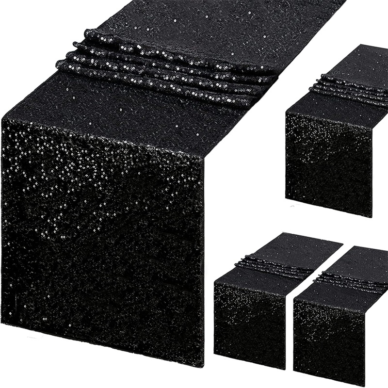 Pack Sequin Table Runner Set For Weddings Birthdays And Party Decor 11