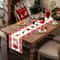 Premium Festive Christmas Table Runner With Candy Cane Bow Print Classic Holiday Centerpiece Decor 1