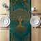 Elegant Tree of Life Table Runner Premium Polyester Decor for Dining & Festive Tables