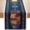 Elegant Jewish Table Runner With Star Of David Books Wine Design Holiday Table Decor Accent 0