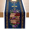 Elegant Jewish Table Runner With Star Of David Books Wine Design Holiday Table Decor Accent 5