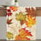 Watercolor Maple Leaf Autumn Table Runner For Fall Dining Thanksgiving Decor 0