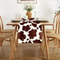 Farmhouse Cow Print Linen Table Runner for Rustic Kitchen & Party Decor