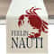 Nautical Table Runner With Anchor Compass Design For Coastal Dining Decor 6