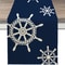 Nautical Table Runner With Anchor Compass Design For Coastal Dining Decor 8