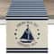 Nautical Table Runner With Anchor Compass Design For Coastal Dining Decor 11