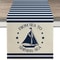 Nautical Table Runner With Anchor Compass Design For Coastal Dining Decor 11