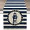 Nautical Table Runner With Anchor Compass Design For Coastal Dining Decor 12