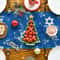 Premium Linen Hanukkah Table Runner Jewish Holiday Table Decor With Star Of David Menorah 4