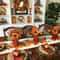 Cozy Farmhouse Autumn Linen Table Runner Fall Table Runner Thanksgiving Table Decor 3