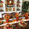 Cozy Farmhouse Autumn Linen Table Runner Fall Table Runner Thanksgiving Table Decor 3