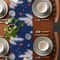 Festive Winter Pine & Snowflake Christmas Table Runner Elegant Holiday Linen Decoration
