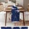 Festive Winter Pine & Snowflake Christmas Table Runner Elegant Holiday Linen Decoration