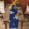Festive Winter Pine & Snowflake Christmas Table Runner Elegant Holiday Linen Decoration