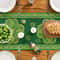 Patricks Day Shamrock Table Runner Green Stripes Spring Home Party Decor 4