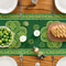 Patricks Day Shamrock Table Runner Green Stripes Spring Home Party Decor 4