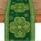 Patricks Day Shamrock Table Runner Green Stripes Spring Home Party Decor 5