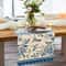 Blue White Porcelain Floral Birds Linen Farmhouse Table Runner For Dining Weddings 2