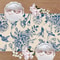 Blue White Porcelain Floral Birds Linen Farmhouse Table Runner For Dining Weddings 3