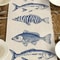 Elegant Nautical Table Runner With Marine Fish Pattern Coastal Dining Decor For Seaside Homes 3