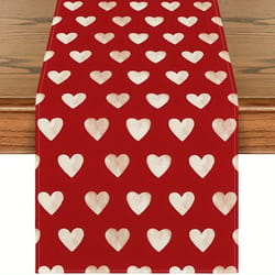romantic heart table runner valentines day table runner & anniversary table decor for indoor dining settings