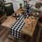 Rustic Farmhouse Black And White Checkered Tablecloth Classic Gingham Kitchen Dining Table Cover 1