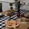 Rustic Farmhouse Black And White Checkered Tablecloth Classic Gingham Kitchen Dining Table Cover 2