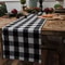 Rustic Farmhouse Black And White Checkered Tablecloth Classic Gingham Kitchen Dining Table Cover 3