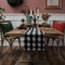 Rustic Farmhouse Black And White Checkered Tablecloth Classic Gingham Kitchen Dining Table Cover 5