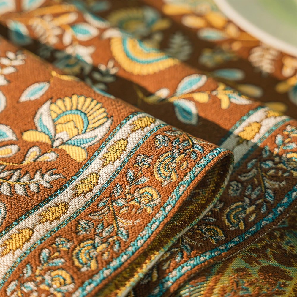 Retro Tassel Farmhouse Table Runner For Rustic Dining Table Decor 3