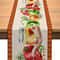 Elegant Rosh Hashanah Table Runner Linen Shana Tova Decor with Pomegranate & Honey Design